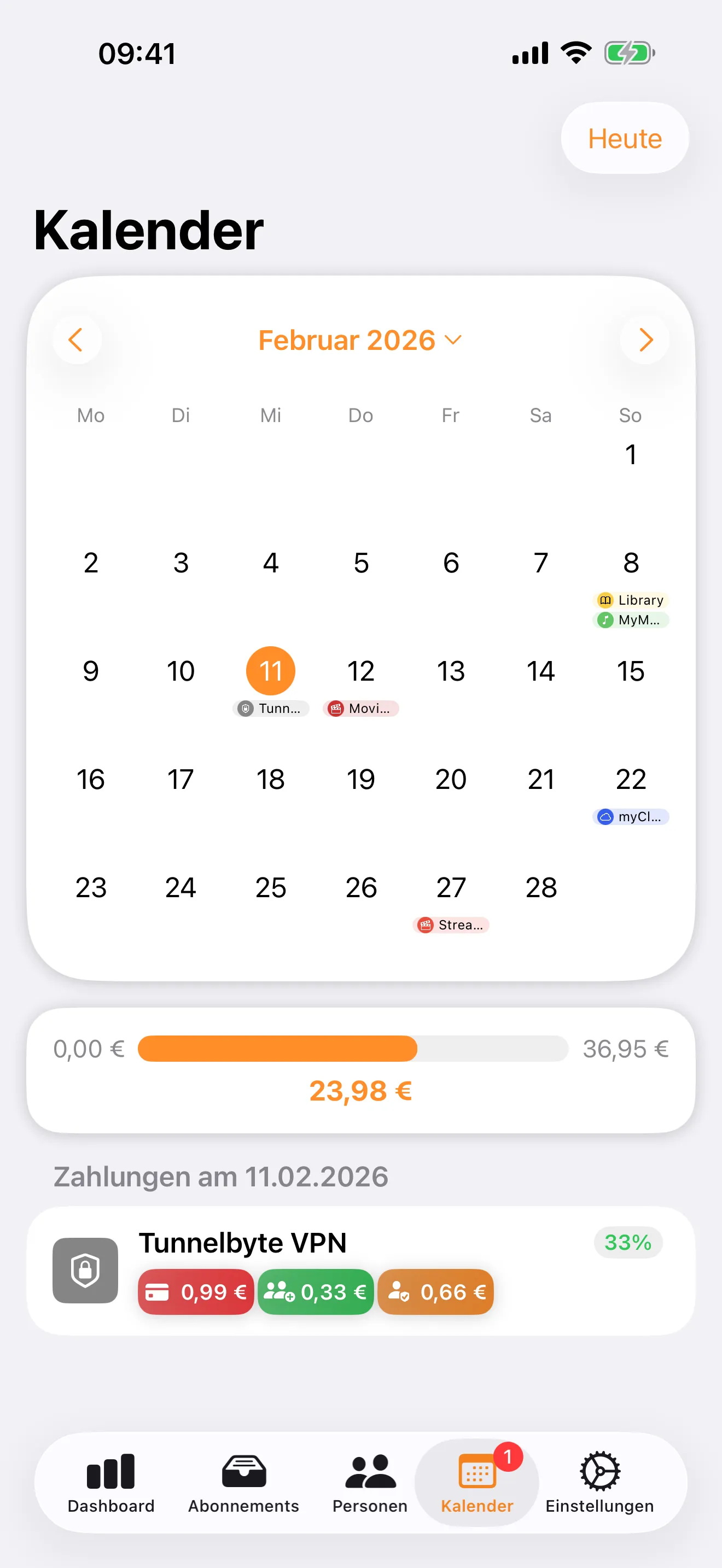 Shaggle Kalender
